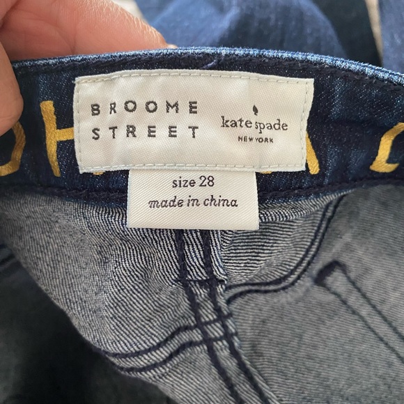 Kate Spade Broome Street Dark Denim Skinny Ankle Jeans. Size 28 - Picture 7 of 9